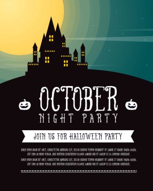 Cadılar Bayramı Tasarım poster koleksiyonu hisse senedi