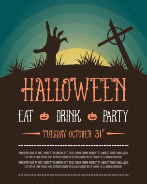 Cadılar Bayramı Tasarım poster koleksiyonu hisse senedi