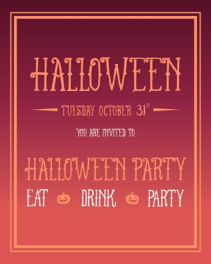 Koleksiyon hisse senedi Cadılar Bayramı poster stili