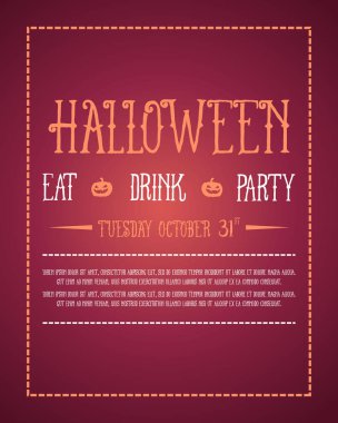 Koleksiyon hisse senedi Cadılar Bayramı poster stili