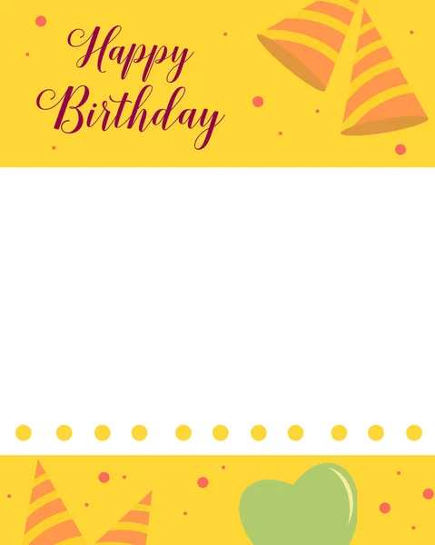 Χαρούμενα γενέθλια στυλ ευχετήρια κάρτα — Διανυσματικό Αρχείο