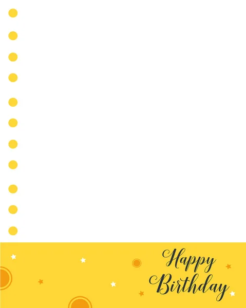 Tarjeta de felicitación estilo feliz cumpleaños — Vector de stock