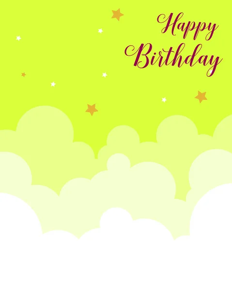 Colección de invitación de tarjeta de cumpleaños feliz — Vector de stock