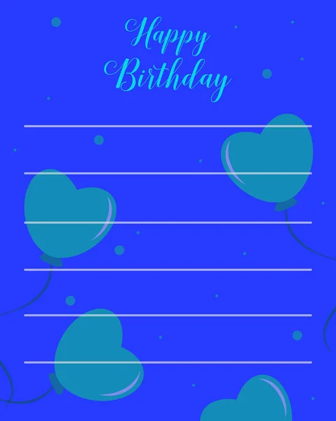 Bonne invitation de fête de style anniversaire — Image vectorielle