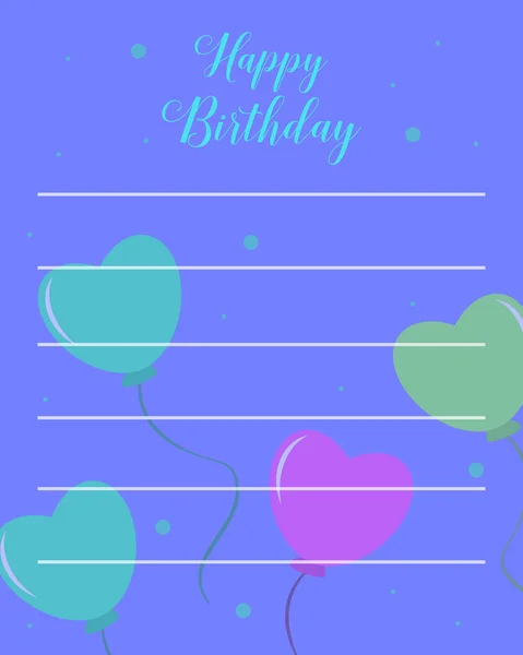 Happy birthday style party invitation — Stock Vector