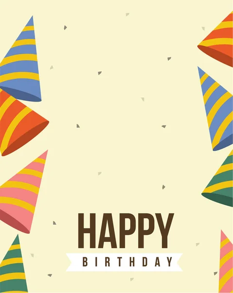 Colección de diseño de tarjeta de cumpleaños feliz — Vector de stock