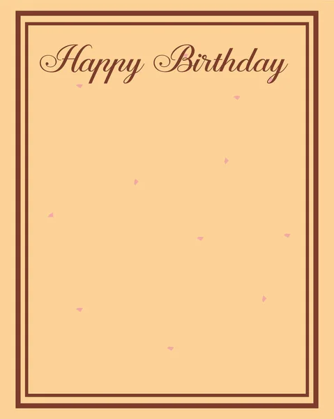 Tarjeta de felicitación cumpleaños fiesta tema — Vector de stock