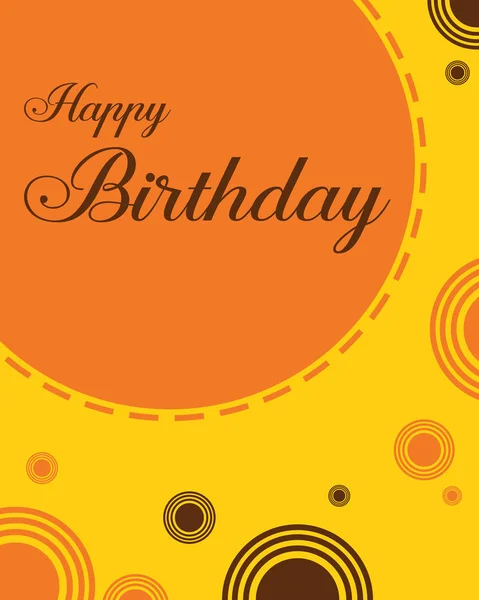 Feliz cumpleaños Tarjeta de felicitación de fondo — Vector de stock