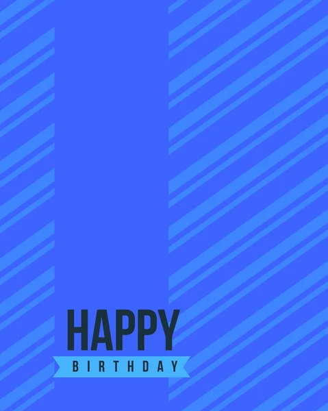 Feliz cumpleaños Tarjeta de felicitación de fondo — Vector de stock