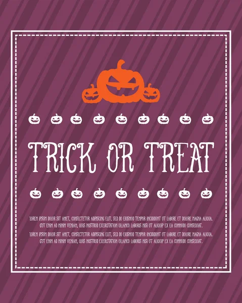 Concevoir des actions de collection affiche Halloween — Image vectorielle