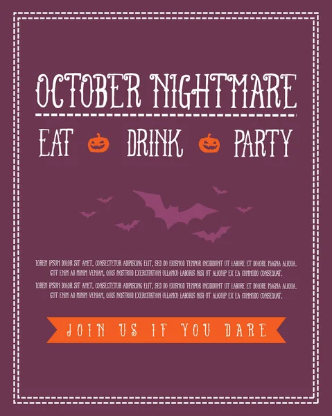 Cadılar Bayramı poster koleksiyonu stok Tasarla