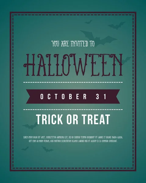 Halloween design affiche collection stock — Image vectorielle
