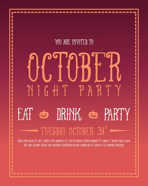 Koleksiyon hisse senedi Cadılar Bayramı poster stili