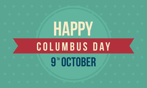 Happy Columbus card style background