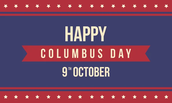 Sammlung Kolumbus Tageskarte Stil — Stockvektor