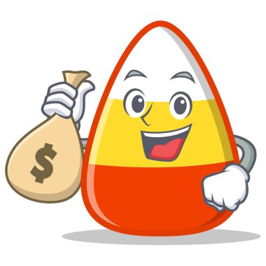 Para çantası şeker Mısır karakter karikatür ile