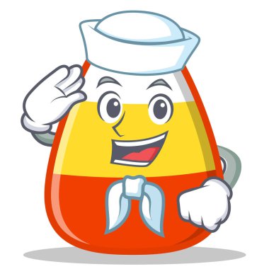 Denizci şeker Mısır karakter karikatür