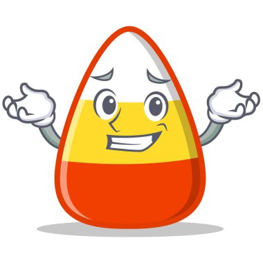 Sırıtan şeker Mısır karakter karikatür