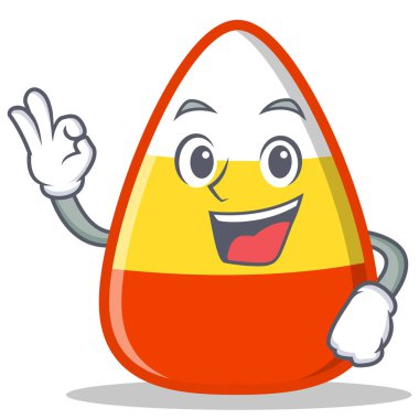 Tamam şeker Mısır karakter karikatür