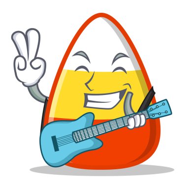 Gitar şeker Mısır karakter karikatür ile