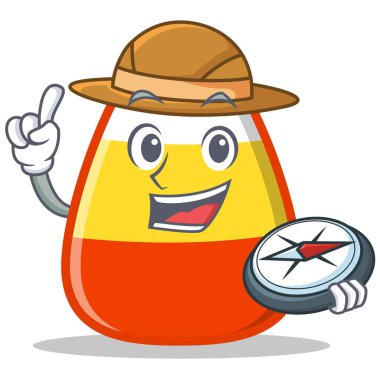 Explorer şeker Mısır karakter karikatür