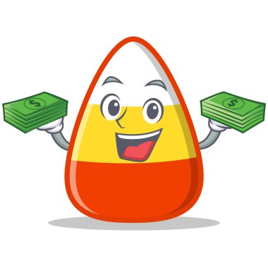 Para şeker Mısır karakter karikatür ile