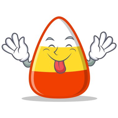 Şeker Mısır karakter karikatür dil