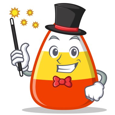 Sihirbaz şeker Mısır karakter karikatür