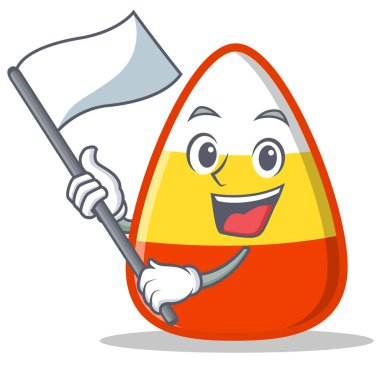 Bayrak şeker Mısır karakter karikatür ile