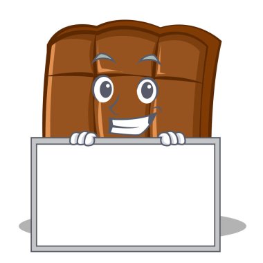 Yönetim Kurulu çikolata karakter karikatür tarzı ile sırıtarak