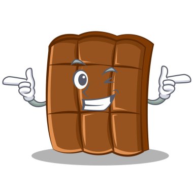 Wink çikolata karakter karikatür tarzı