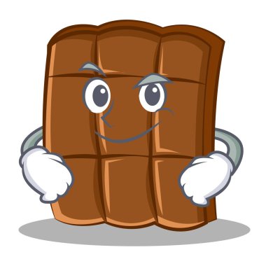 Smirking çikolata karakter karikatür tarzı