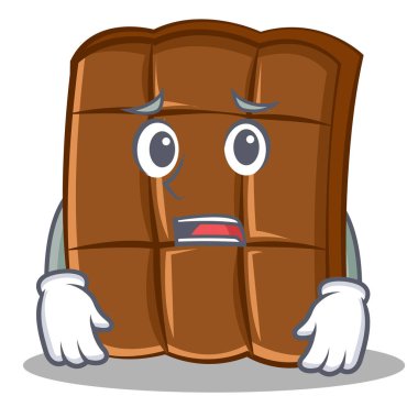 Yazık ki çikolata karakter karikatür tarzı