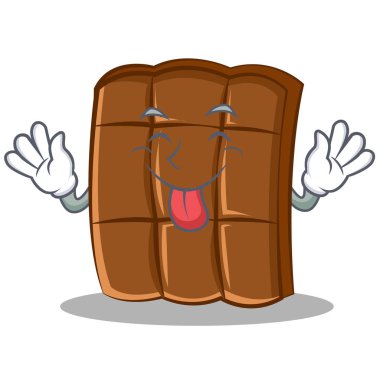 Çikolata karakter karikatür tarzı dil