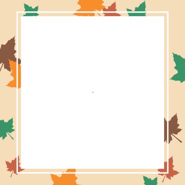 Şükran günü çerçeve akçaağaç tarzı ile