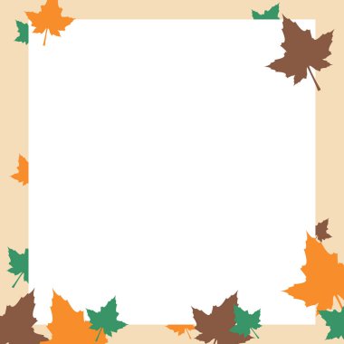 Şükran günü çerçeve akçaağaç tarzı ile