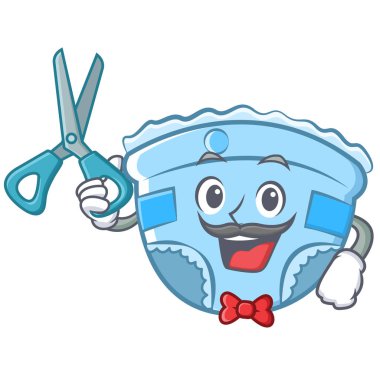 Kuaför bebek bezi karakter karikatür