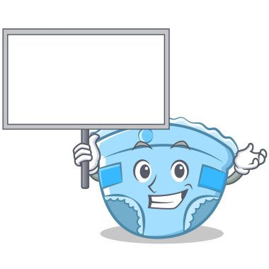 Tahta getir bebek bezi karakter karikatür