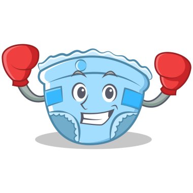 Boks bebek bezi karakter karikatür