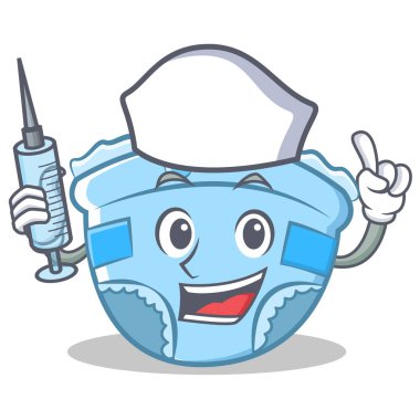 Hemşire bebek bezi karakter karikatür