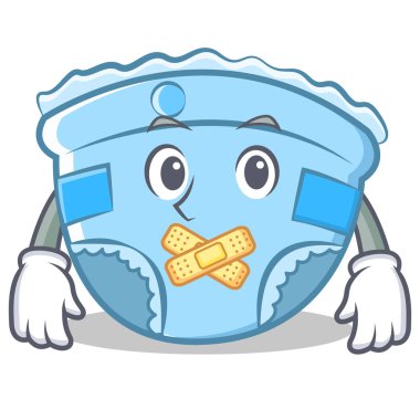 Sessiz bebek bezi karakter karikatür