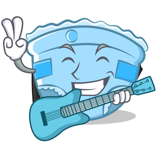 Gitar bebek bezi karakter karikatür ile