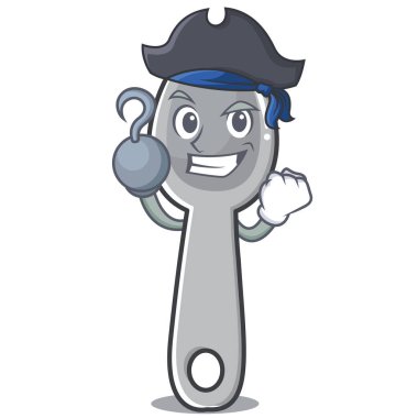 Korsan kaşık karakter karikatür tarzı