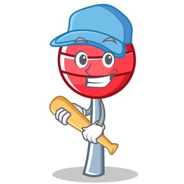 İskambil beyzbol tatlı lolipop karakter karikatür