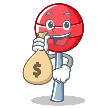 Para çantası tatlı lolipop karakter karikatür ile