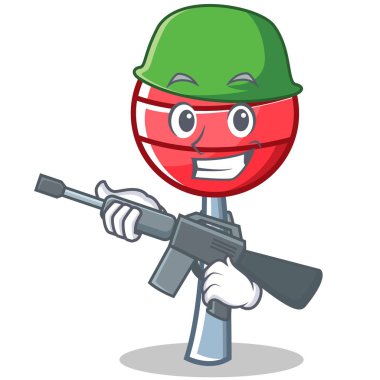 Ordu tatlı lolipop karakter karikatür