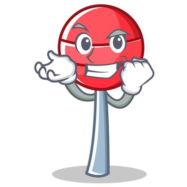 Başarılı tatlı lolipop karakter karikatür
