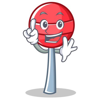 Parmak tatlı lolipop karakter karikatür