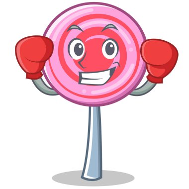 Boks şirin lolipop karakter karikatür