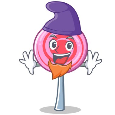 Elf şirin lolipop karakter karikatür